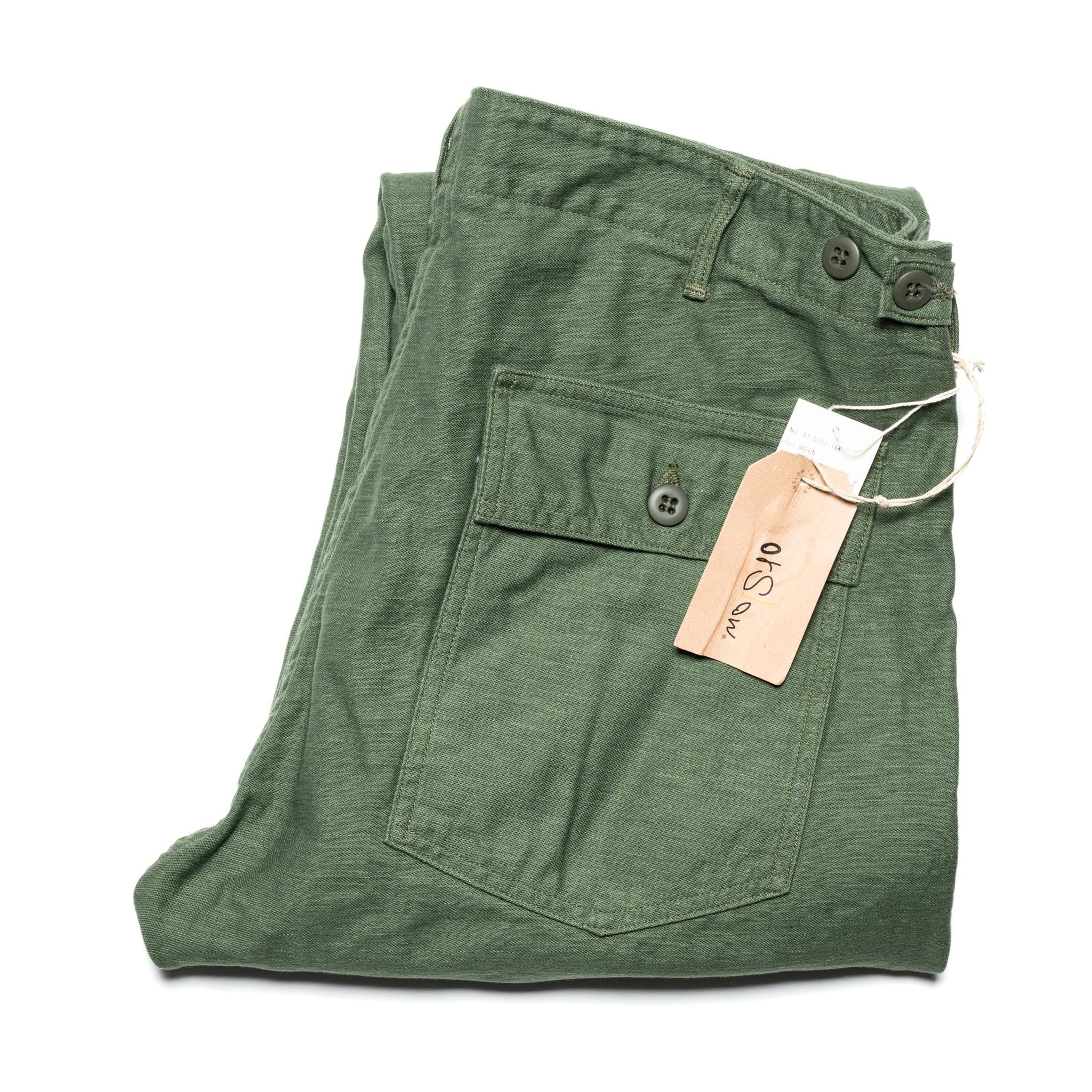 Slim Fit Fatigue Pants - Green