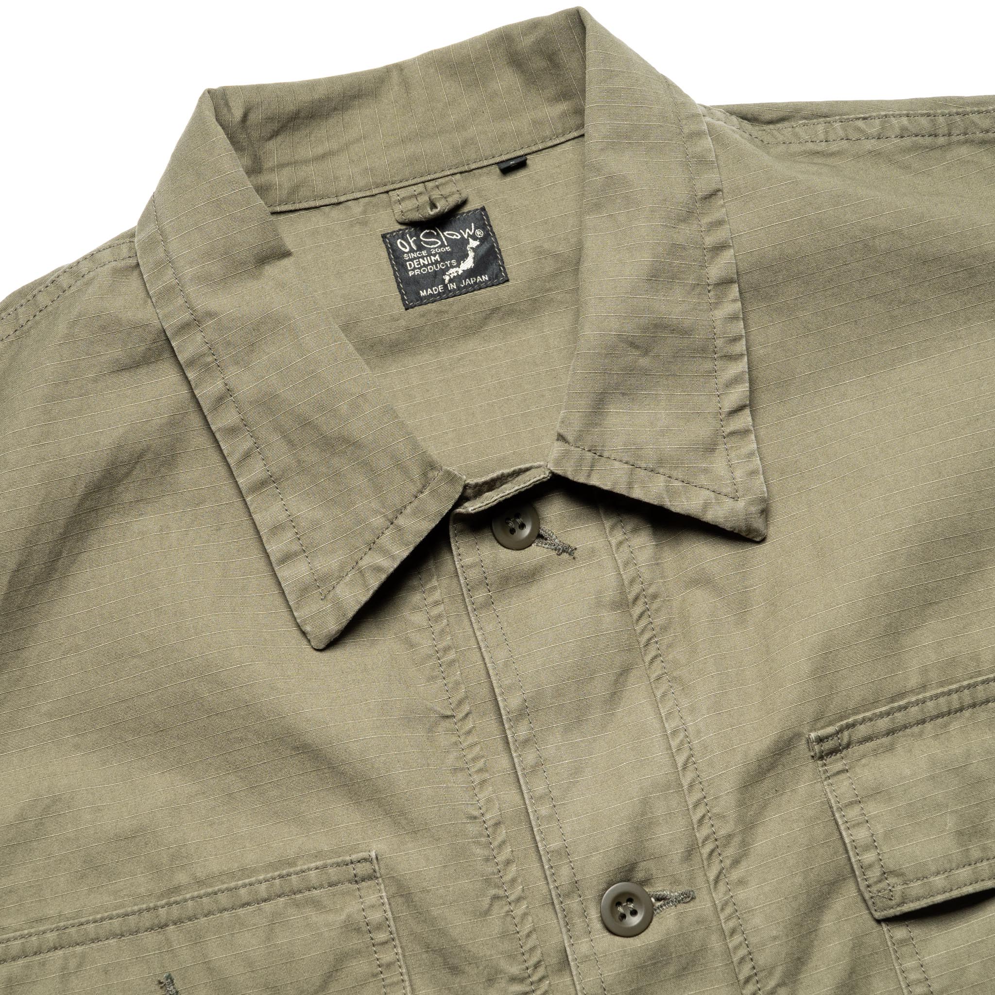 Utility Short Sleeve Shirt Jacket - Army Green