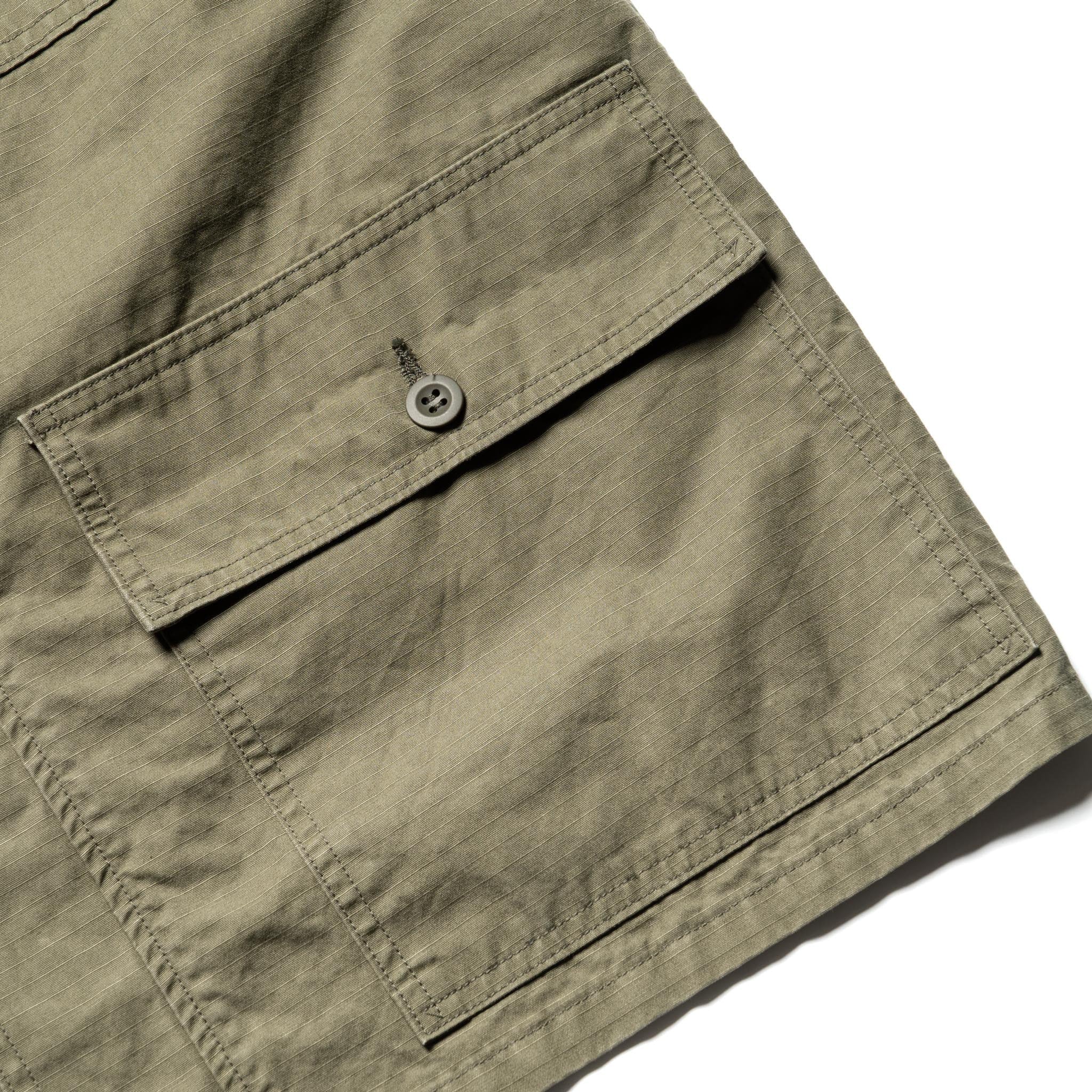 Utility Short Sleeve Shirt Jacket - Army Green