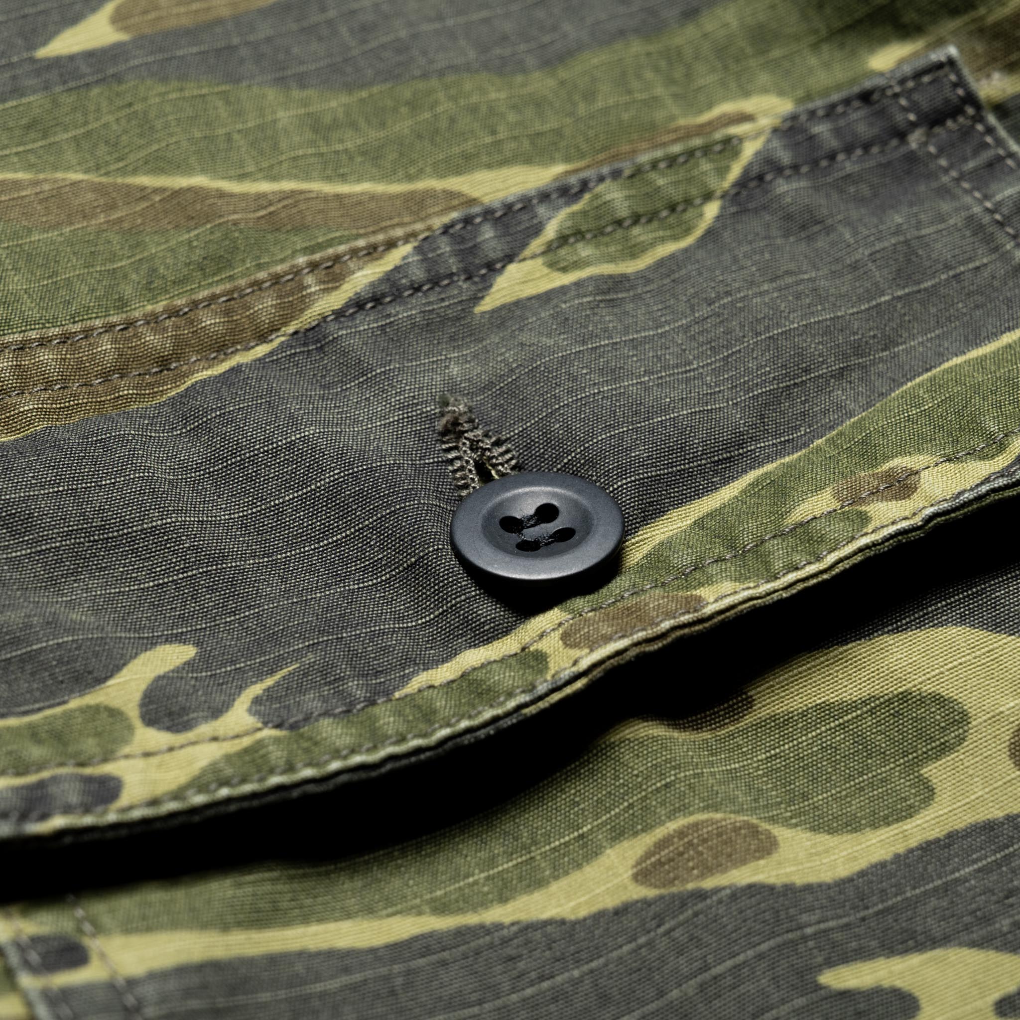 Utility Short Sleeve Shirt Jacket - Tiger Camo