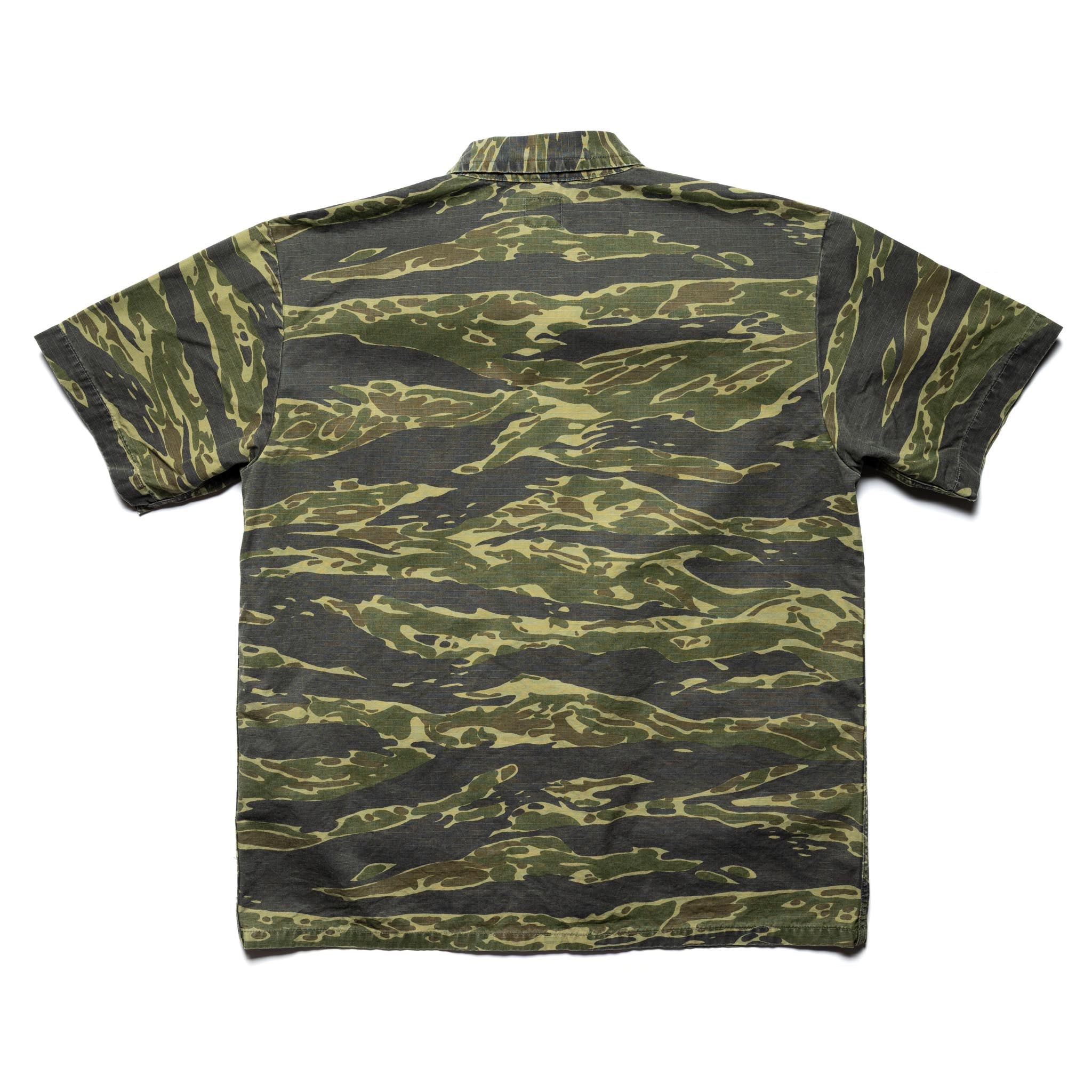 Utility Short Sleeve Shirt Jacket - Tiger Camo
