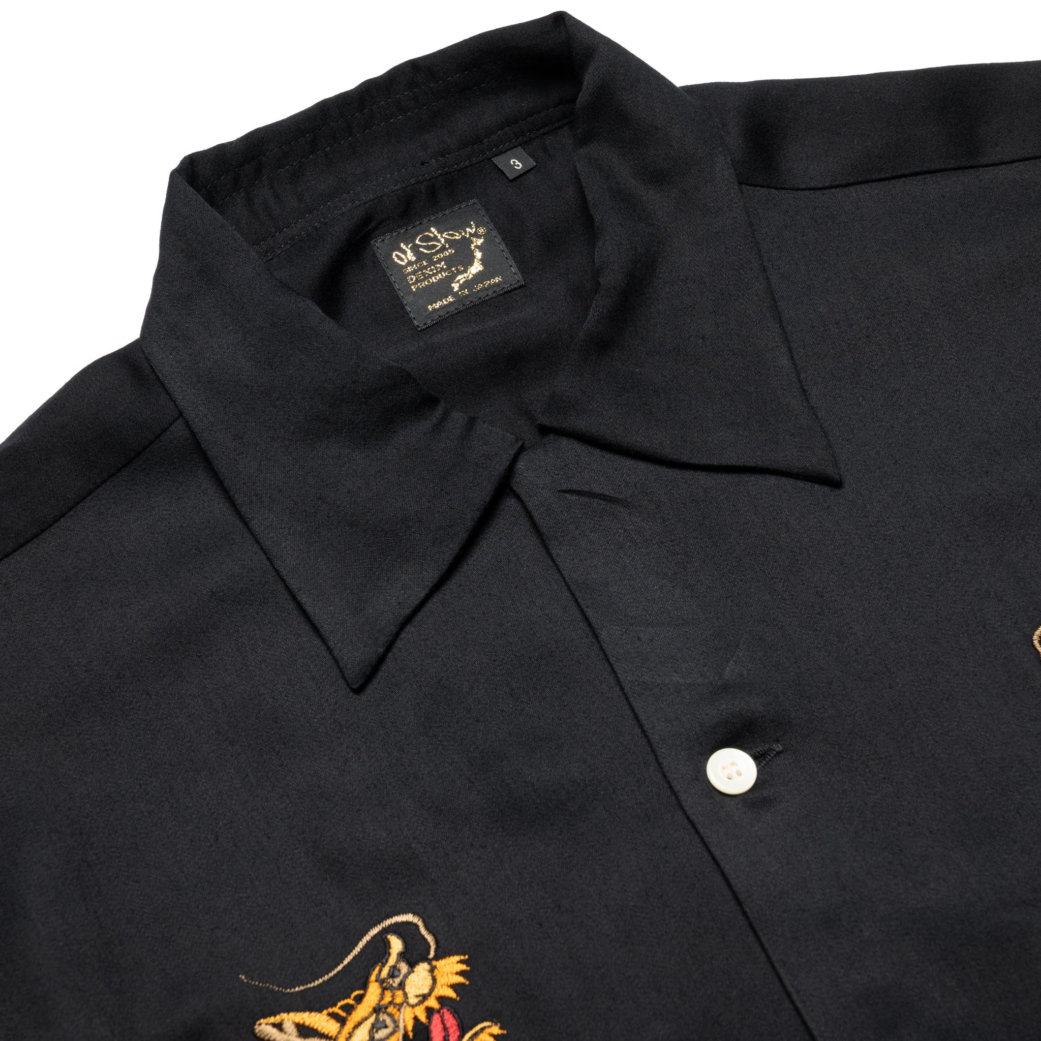 Short Sleeve Souvenir Ska Shirt - Black