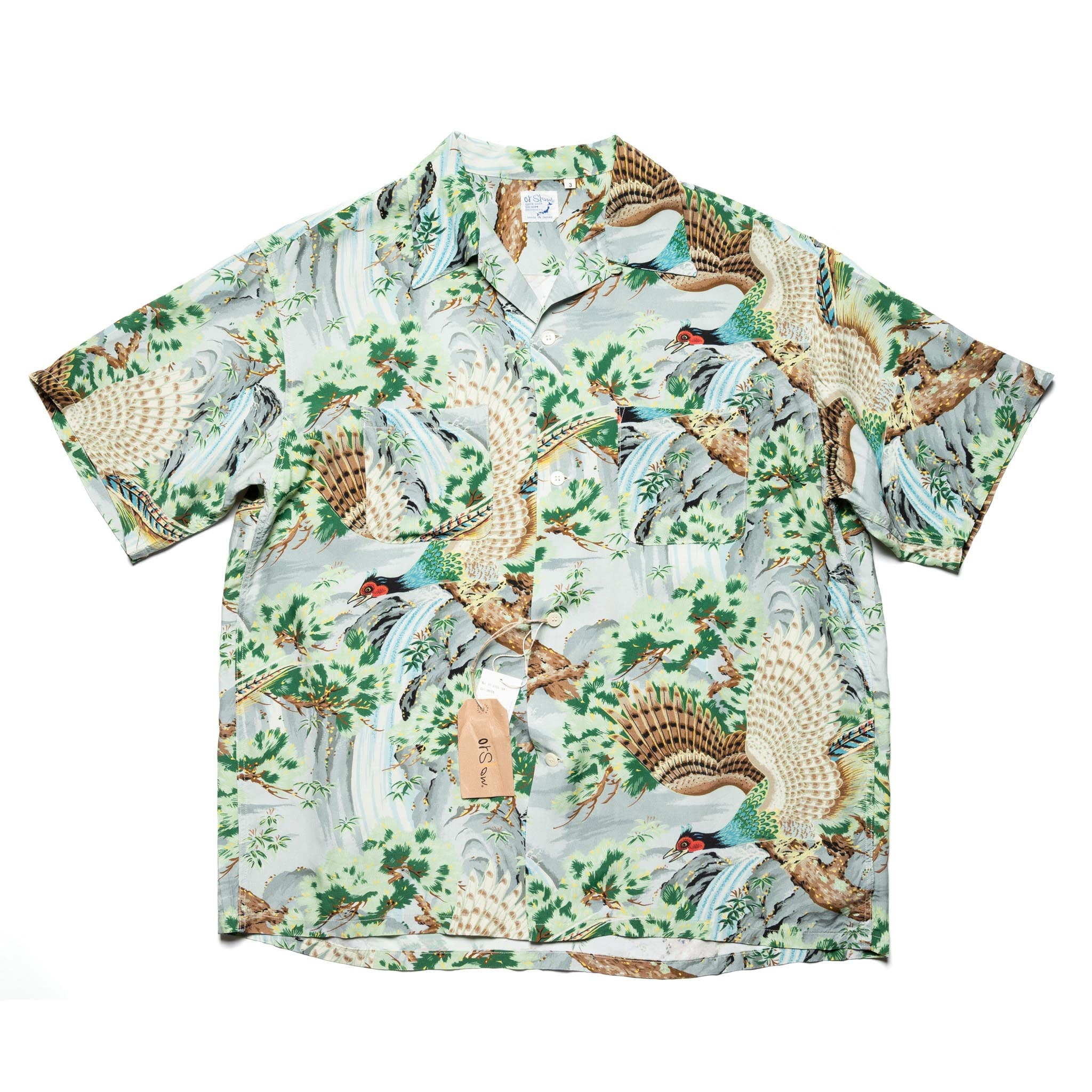 Peacock Garden Hawaiian Shirt - Green