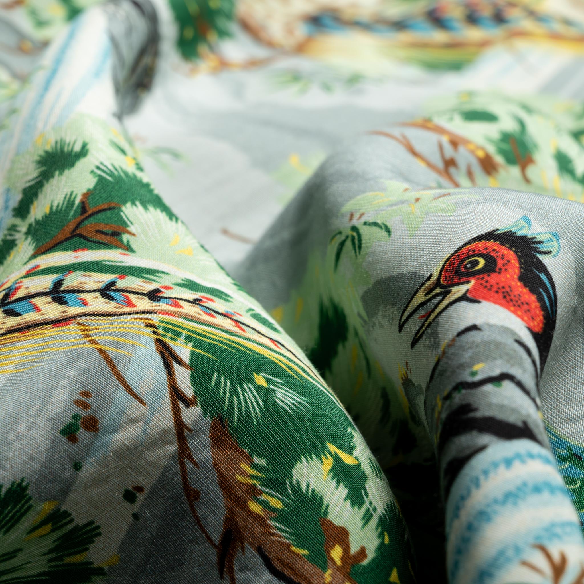 Peacock Garden Hawaiian Shirt - Green