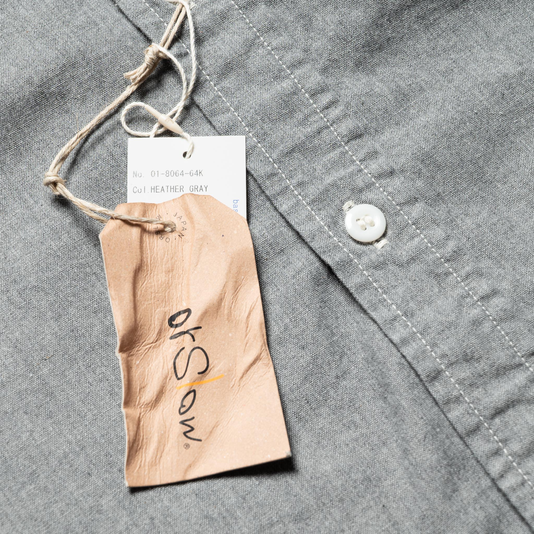Original Check Work Shirt With Flap Pocket - Gray