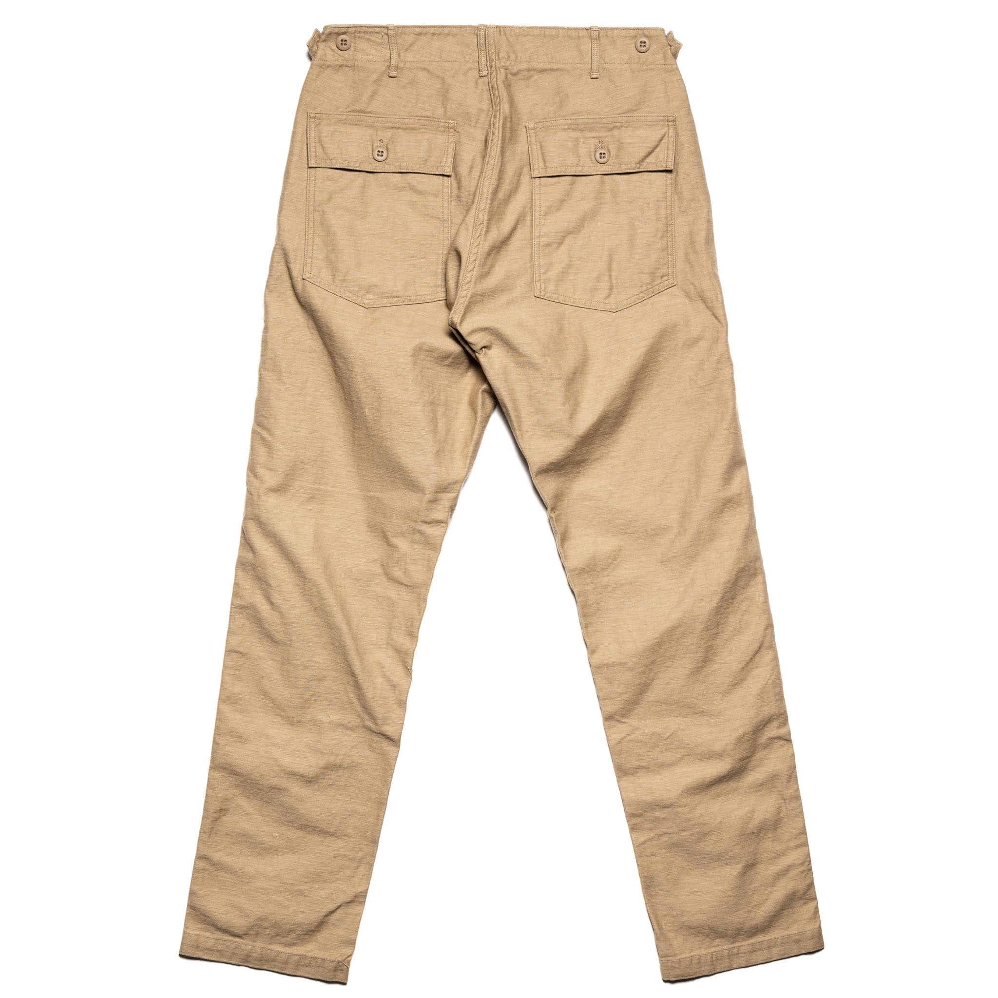 Slim Fit Fatigue Pants - Sand Beige
