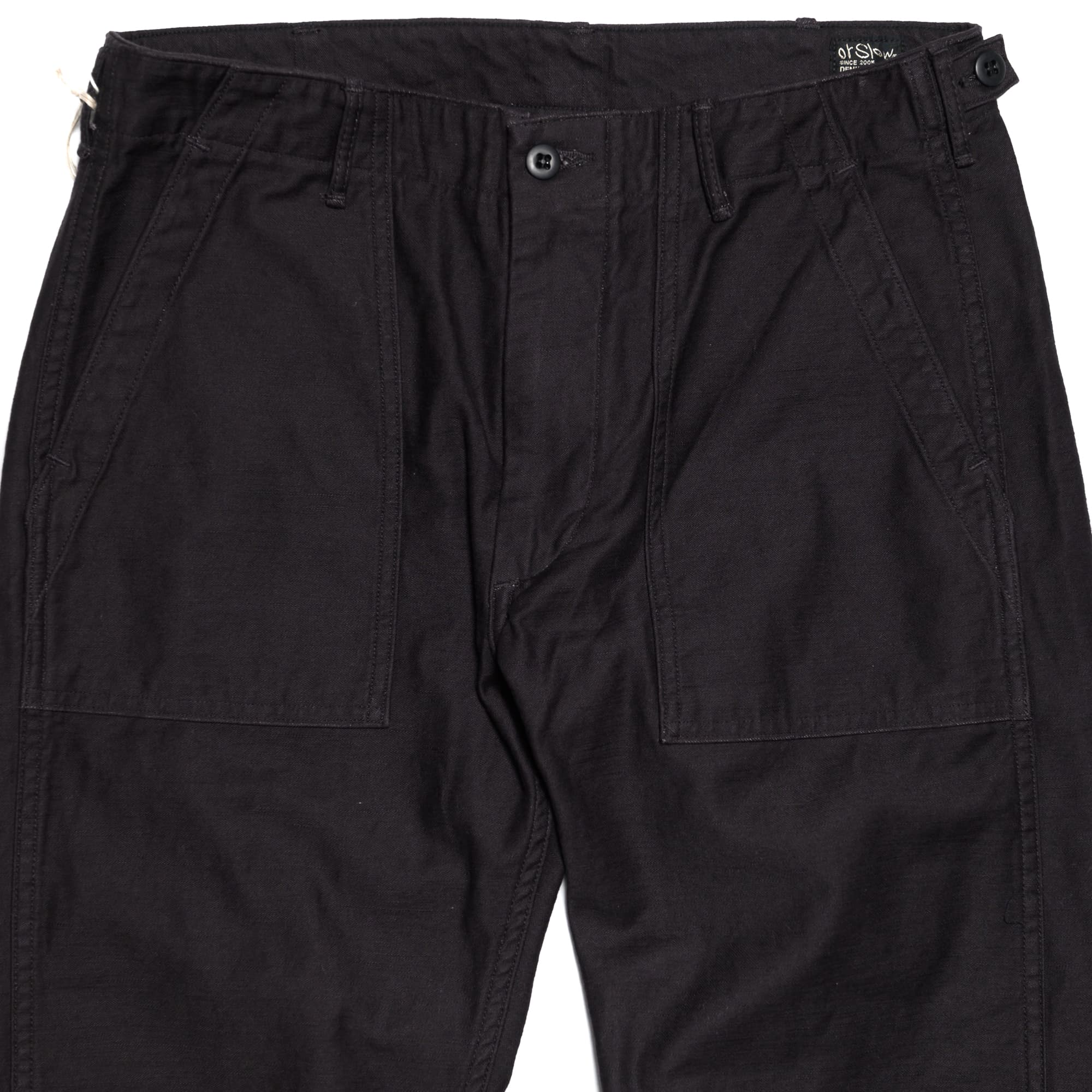 Slim Fit Fatigue Pants - Sumi Black