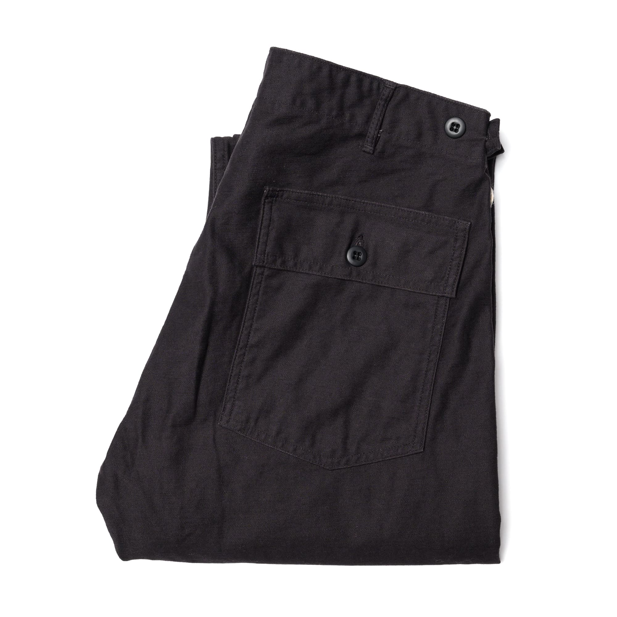 Slim Fit Fatigue Pants - Sumi Black
