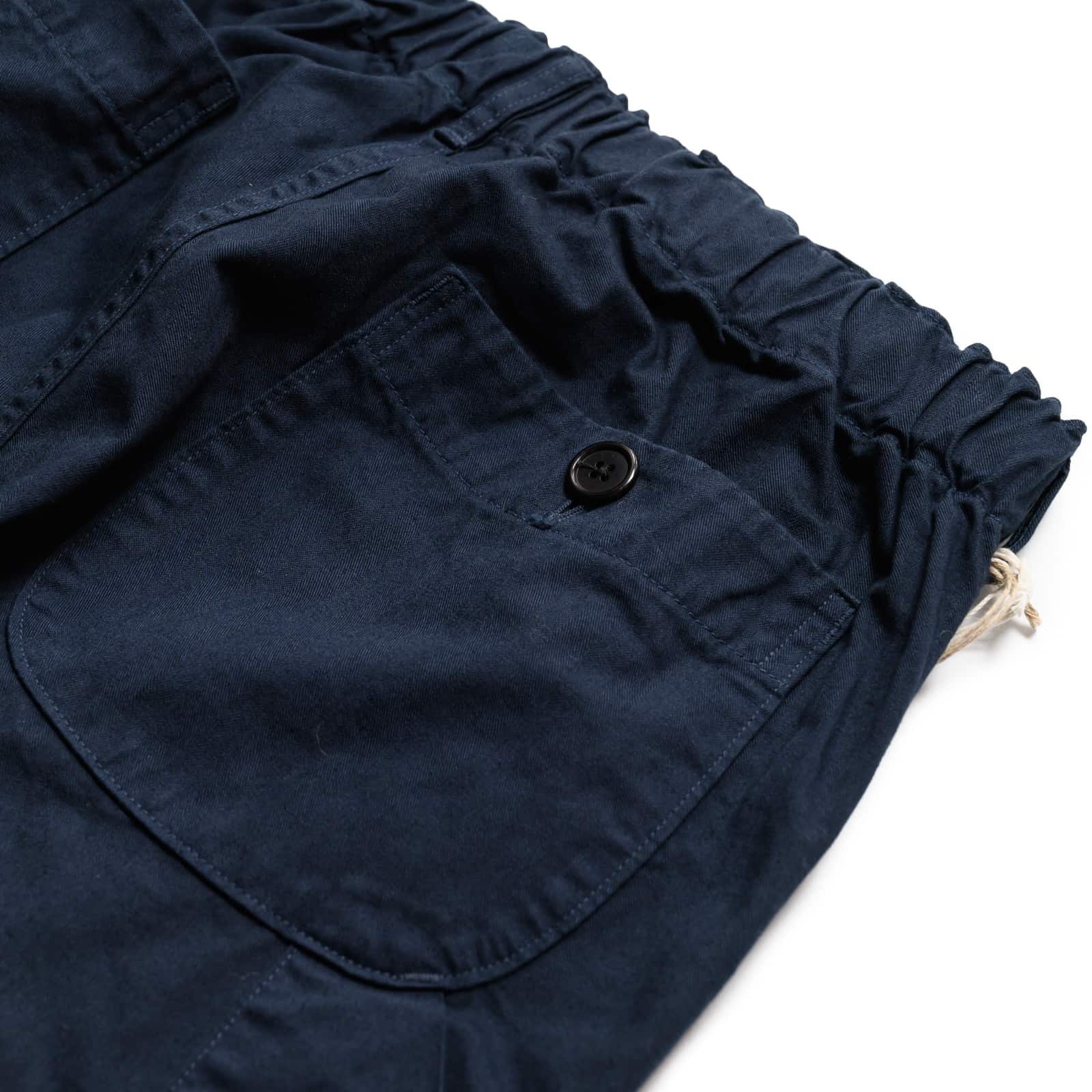orSlow French Work Pants Navy Rear Pocket