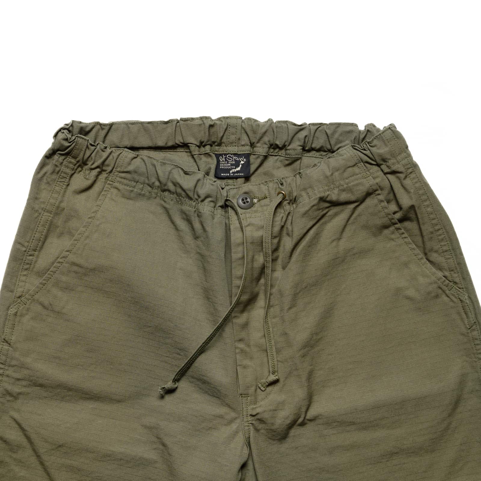 orSlow New Yorker Shorts Army Green Top Block