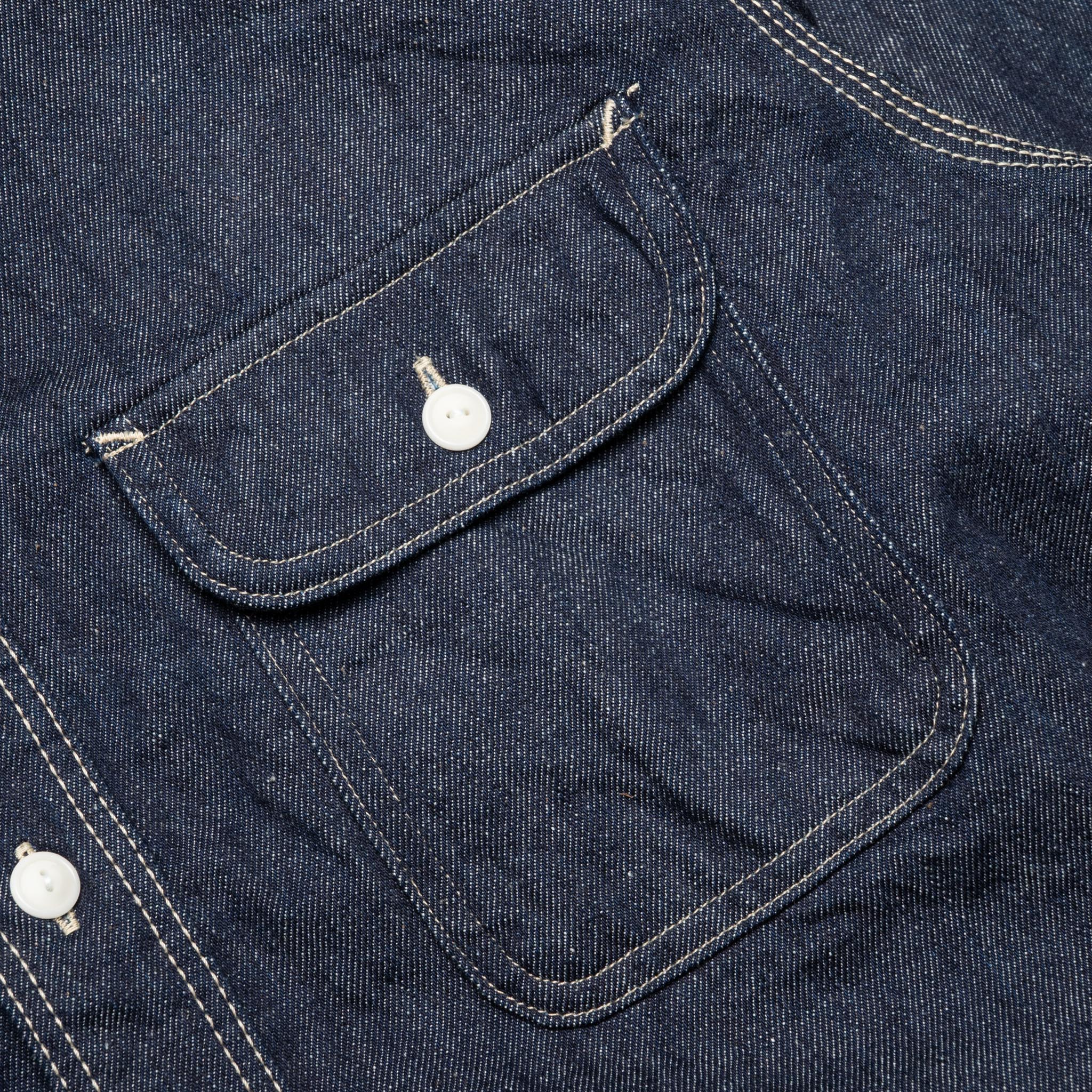 Japanese Cotton 10oz Denim Shirt - Indigo