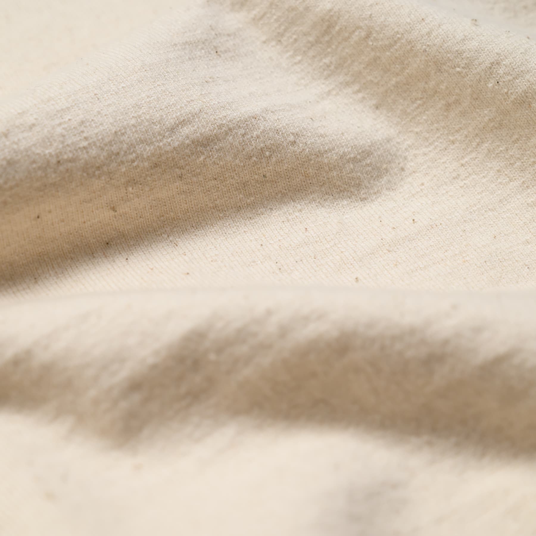 SJSLT-SC01 Japanese Cotton Made Crew Neck Tee - Natural