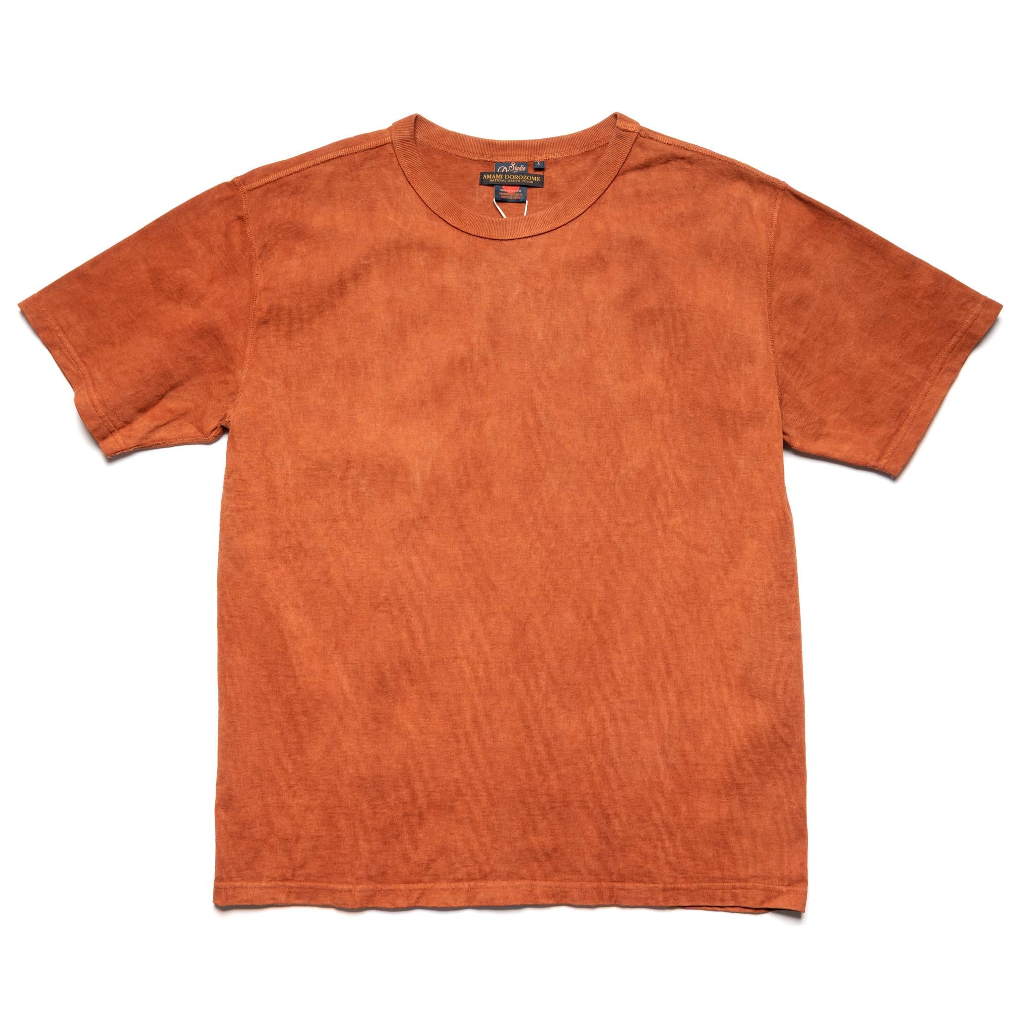 8198 Amami Oshima Mud-Dyed Loopwheeled T-Shirt - Brown