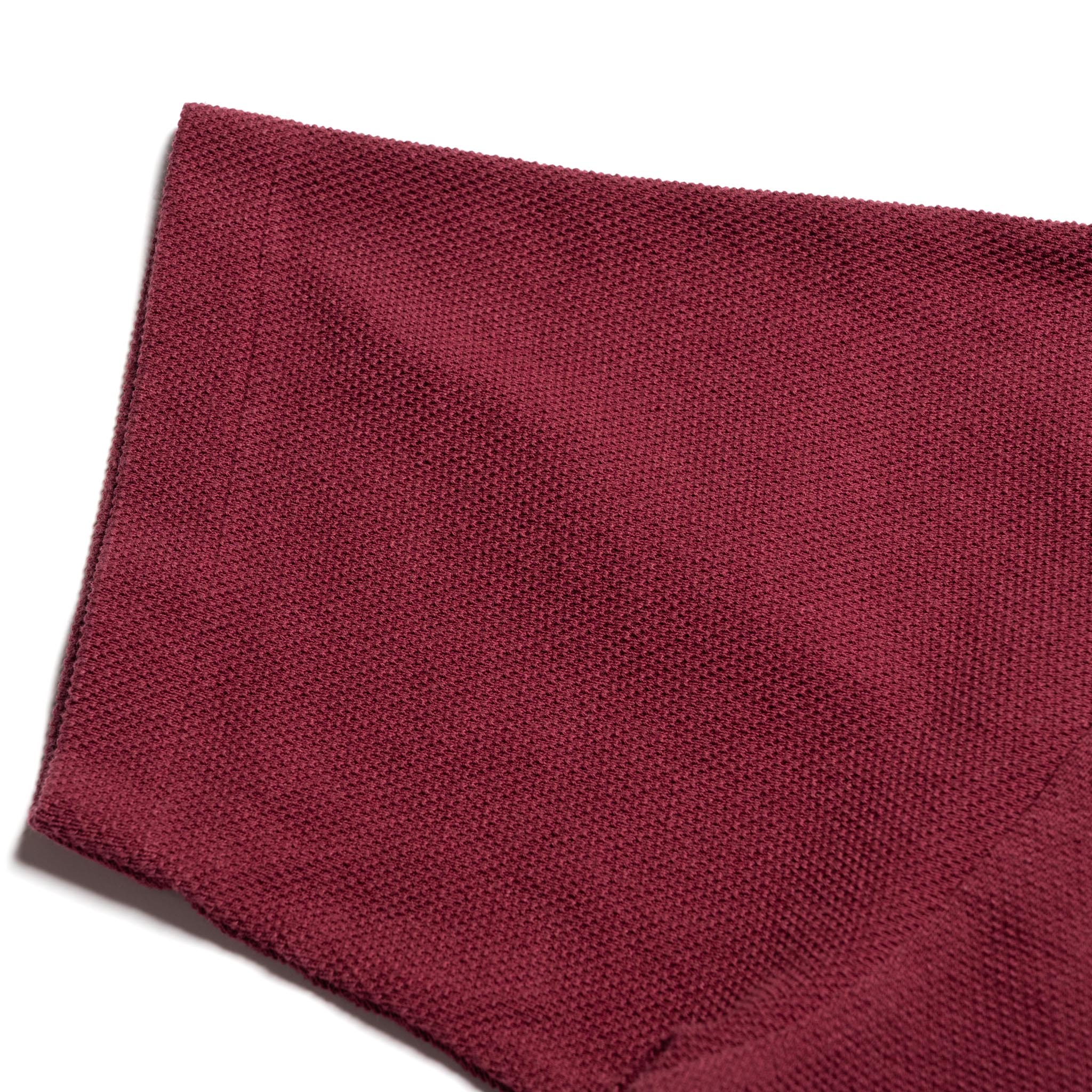 8201 Pique Knit Polo Shirt - Burgundy