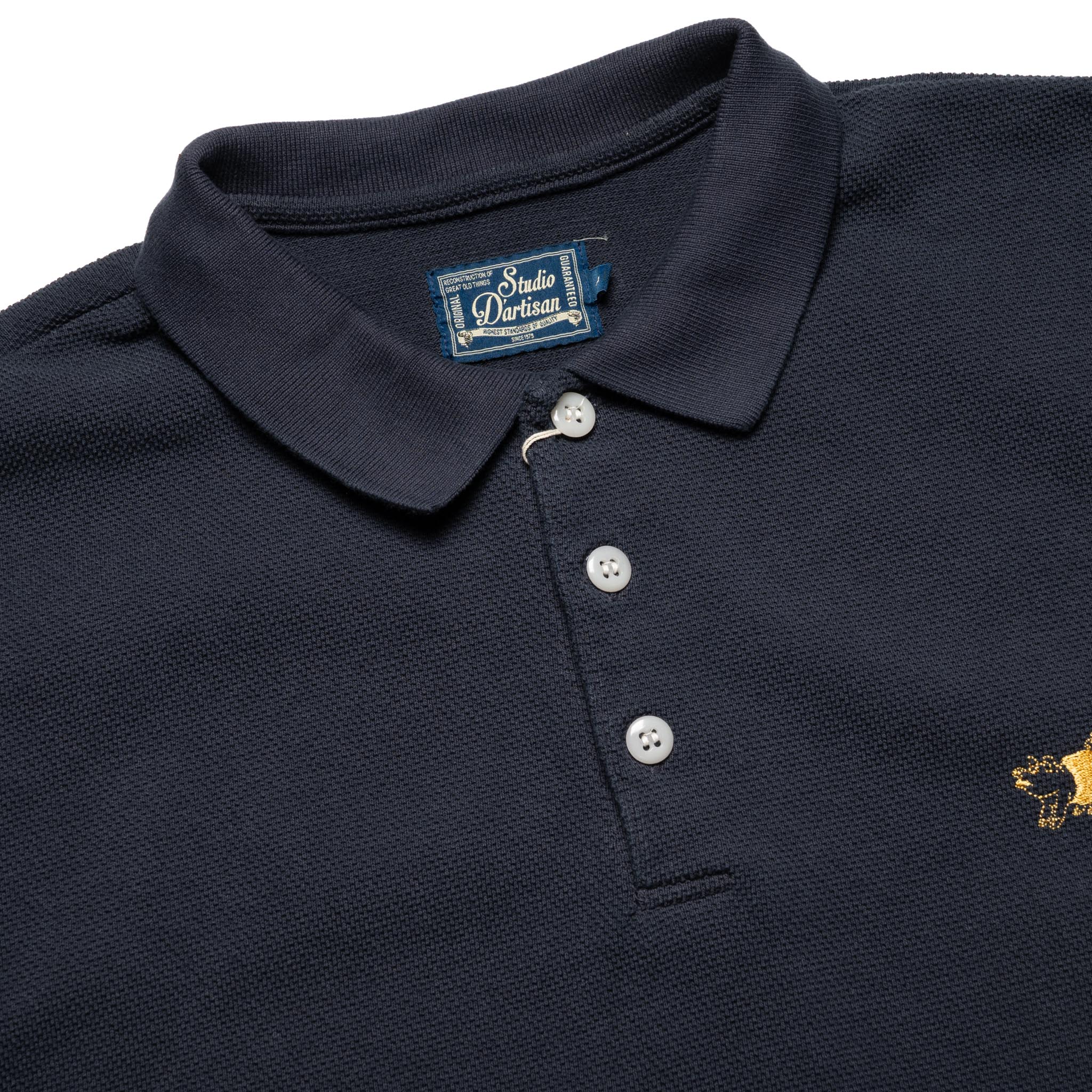 8201 Pique Knit Polo Shirt - Navy
