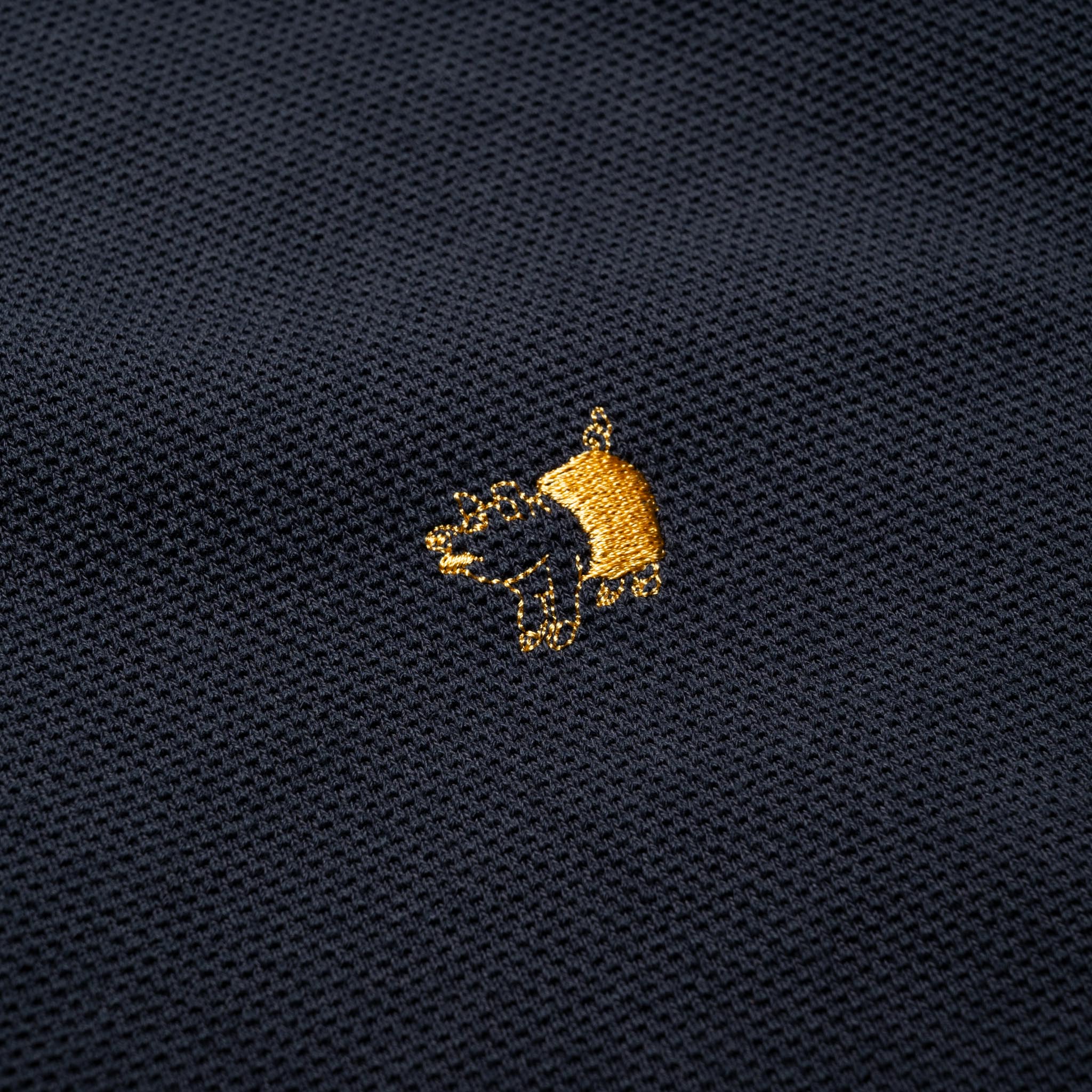 8201 Pique Knit Polo Shirt - Navy