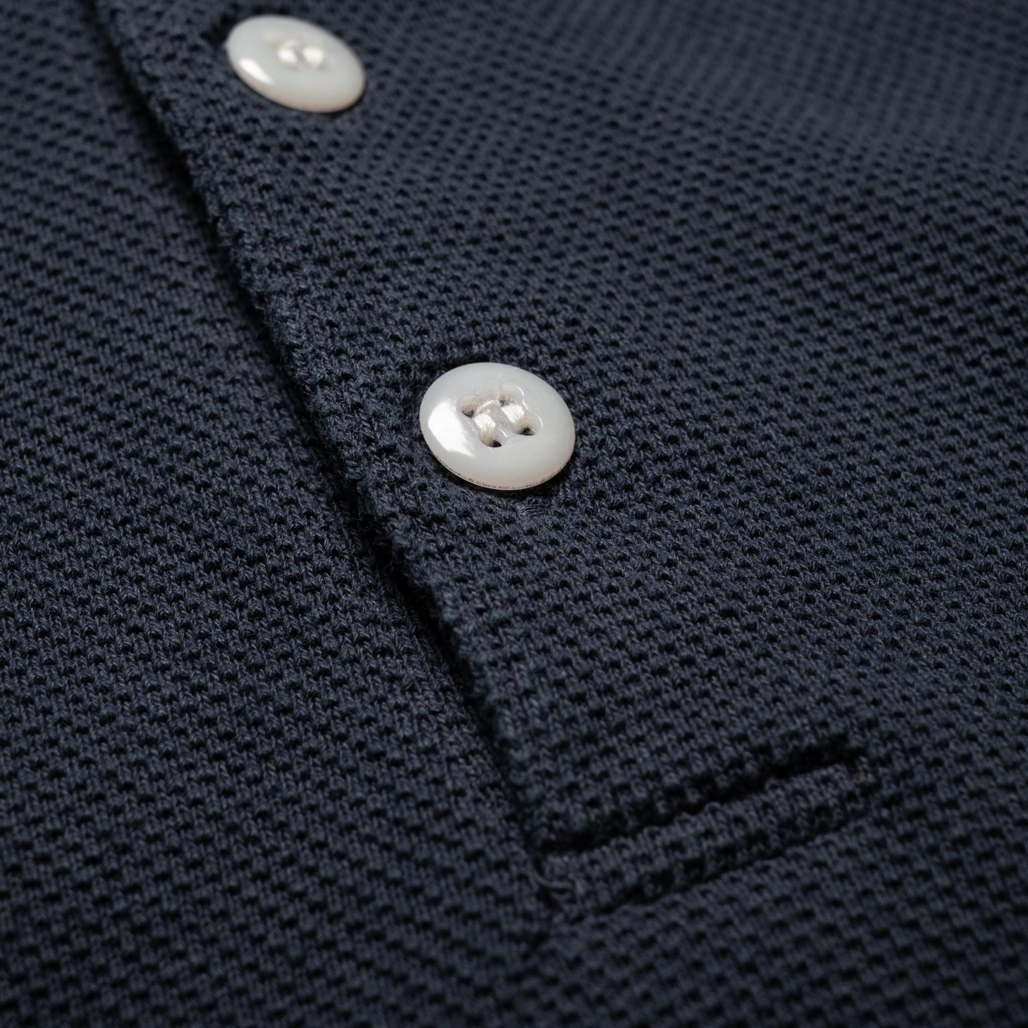 8201 Pique Knit Polo Shirt - Navy