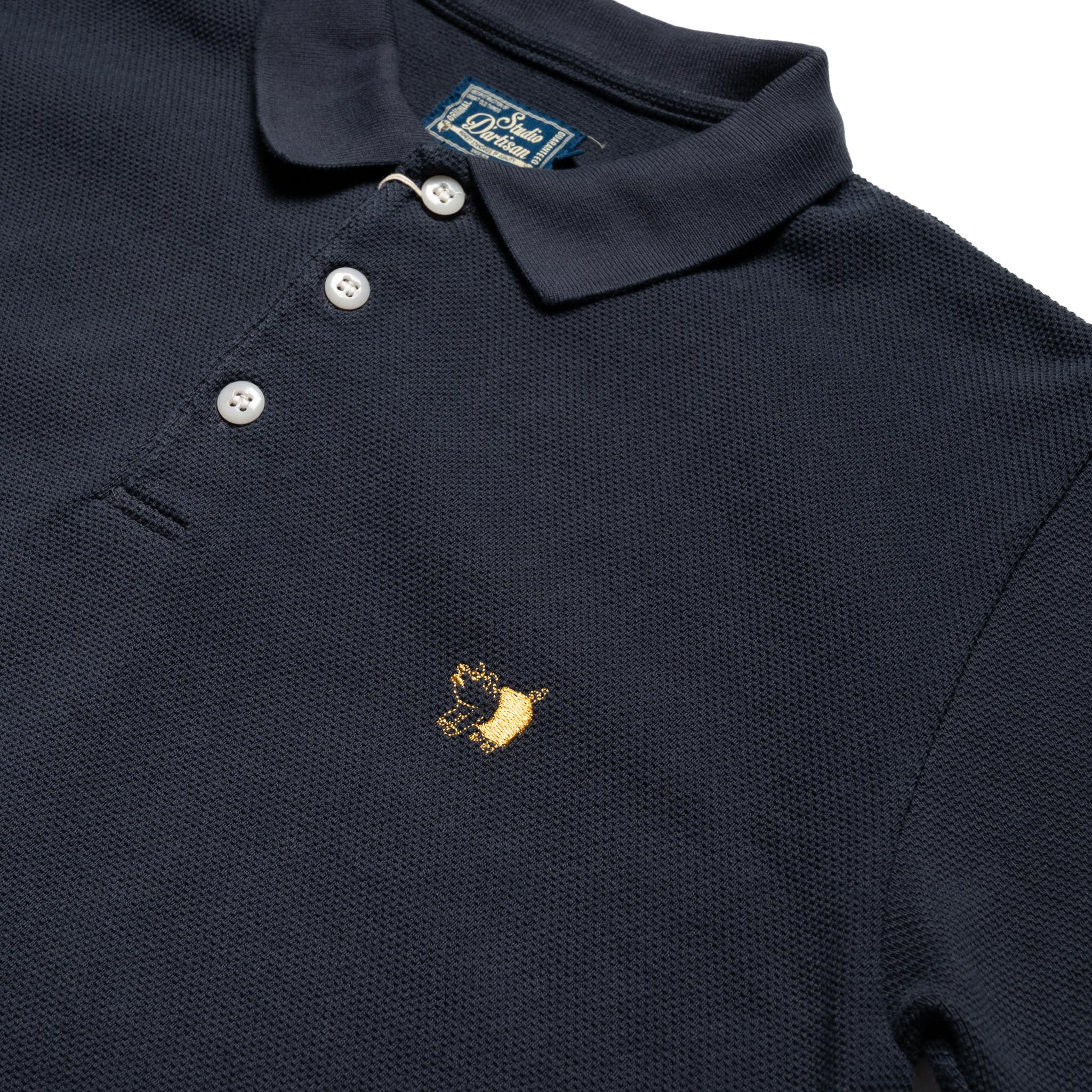 8201 Pique Knit Polo Shirt - Navy