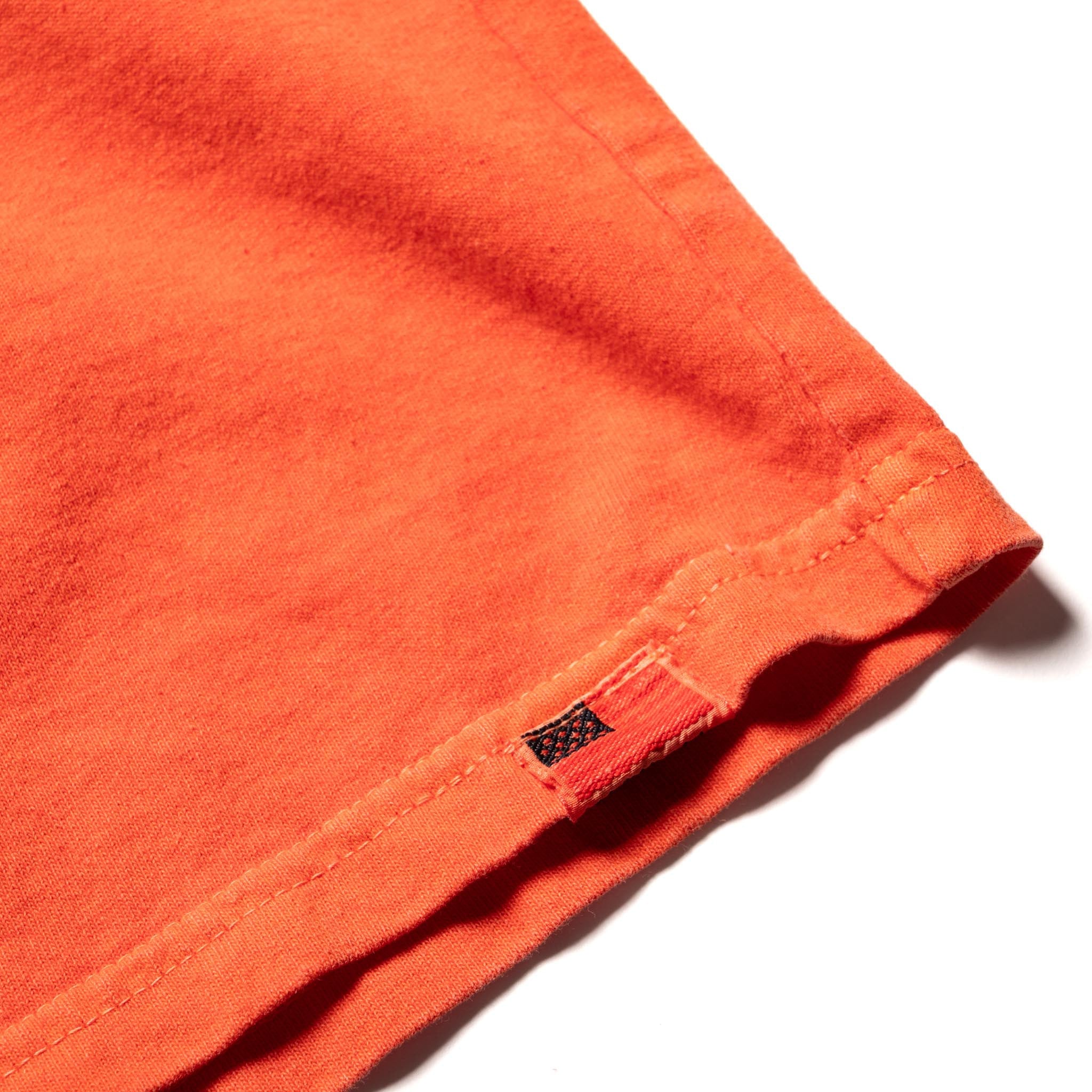 8207A USA Cotton Pigment Dye Graphic T-Shirt - Orange