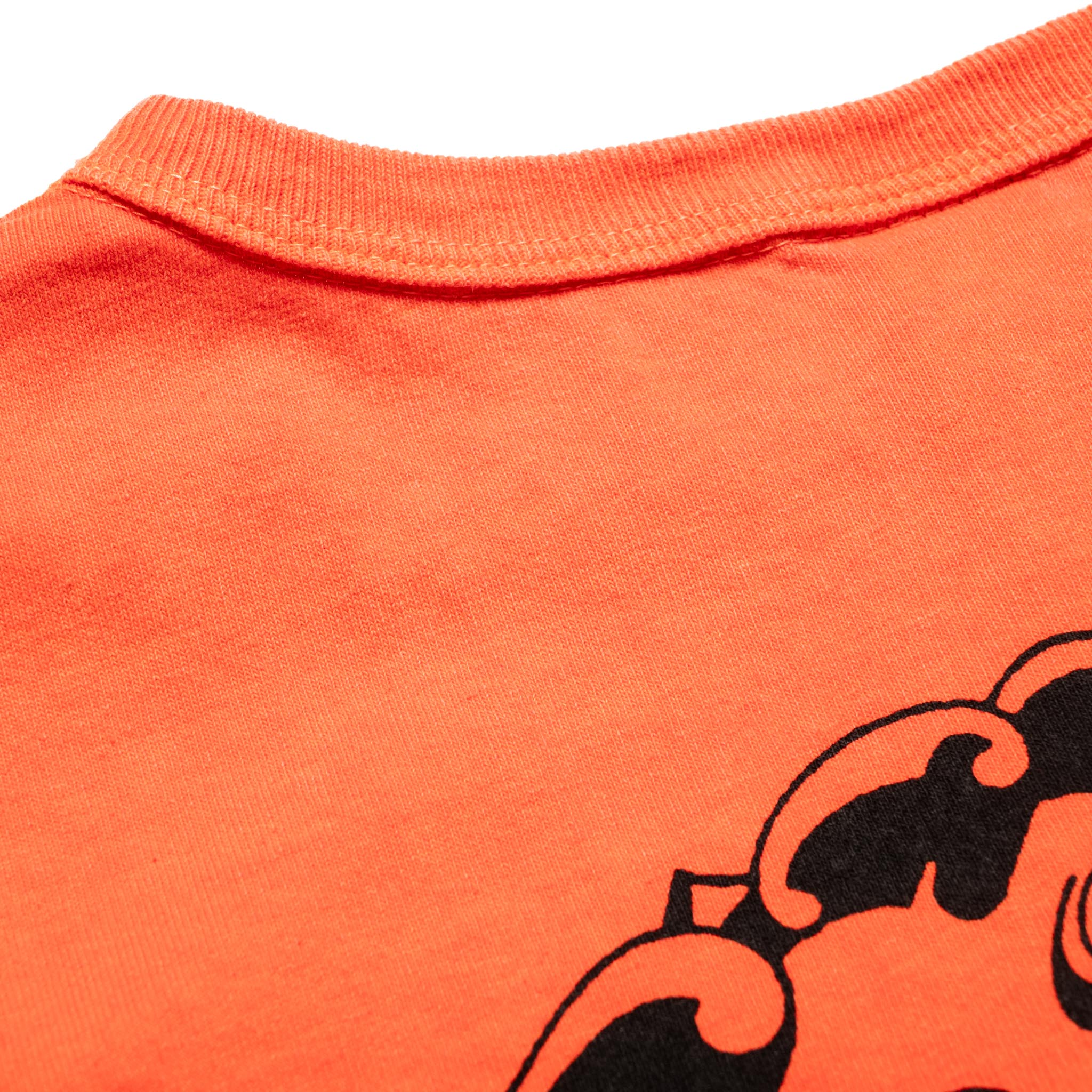 8207A USA Cotton Pigment Dye Graphic T-Shirt - Orange