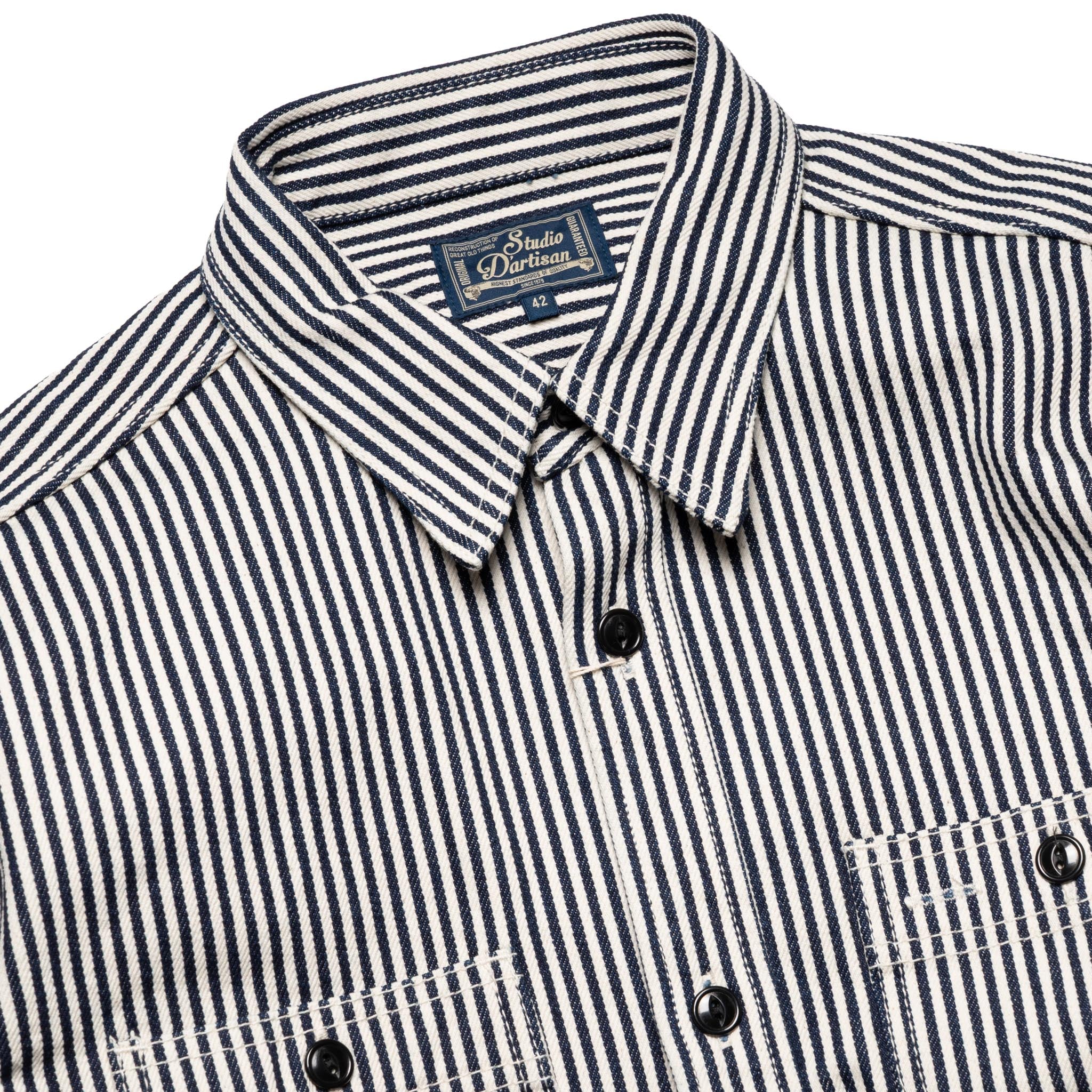 D5335H 14oz Hickory Denim Work Shirt