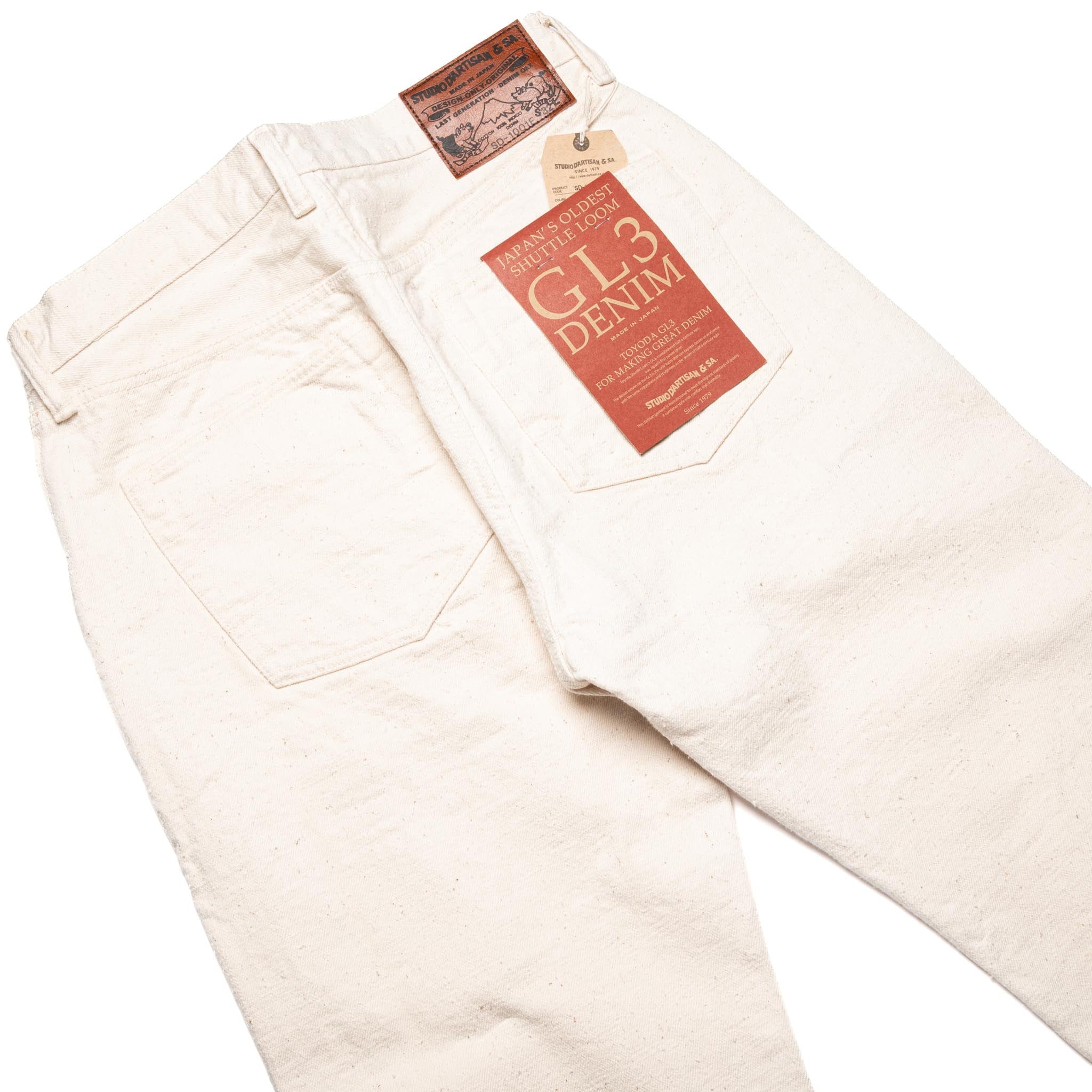 SD-1001E Ecru GL3 15oz Slub Selvedge Denim - Regular Straight
