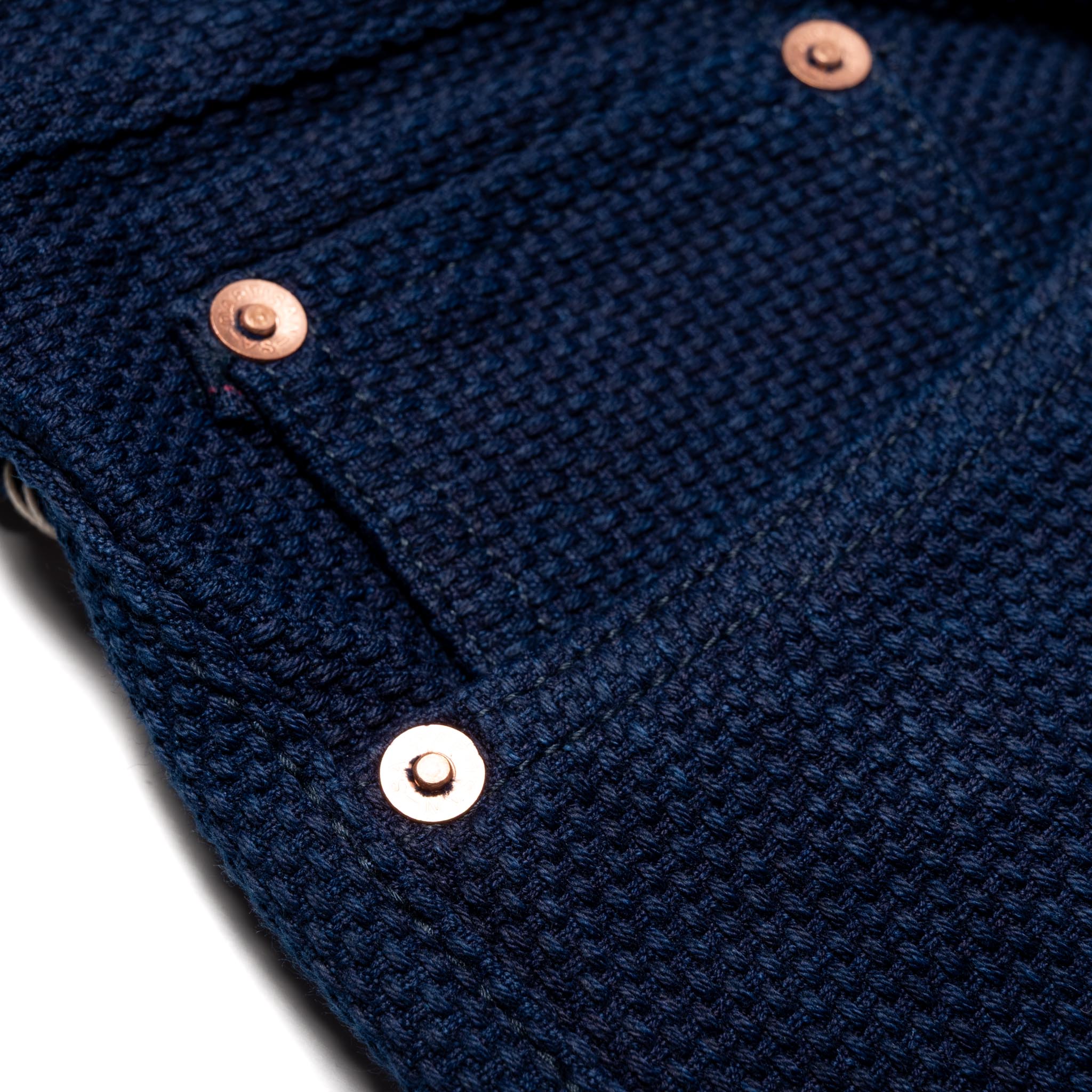 1907S "Kasezome" 14oz Selvedge Sashiko Pants - Regular Straight Fit