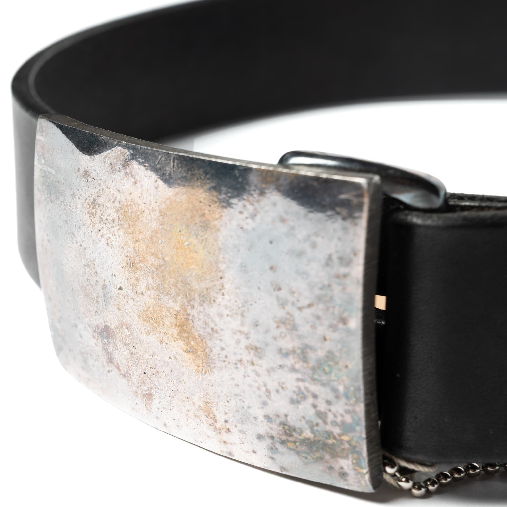 B-83 Flat Buckle Belt - Black